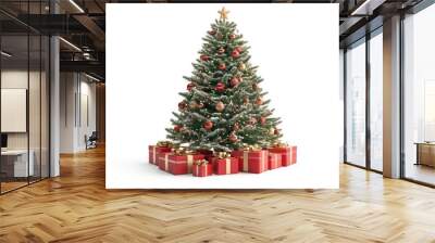 christmas tree with gifts Wall mural