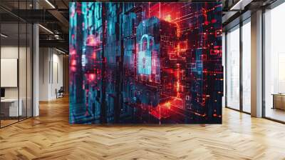 cyber security Wall mural