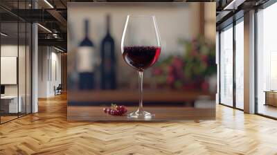 two glasses of red wine Wall mural