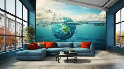 World Ocean Day  Water and Earth Protection Wall mural