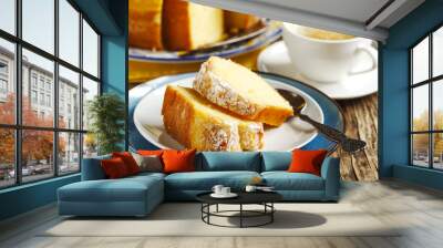 Lemon Yogurt Coffee Cake Wall mural