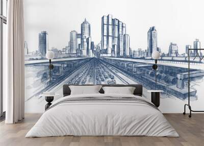 highway Wall mural