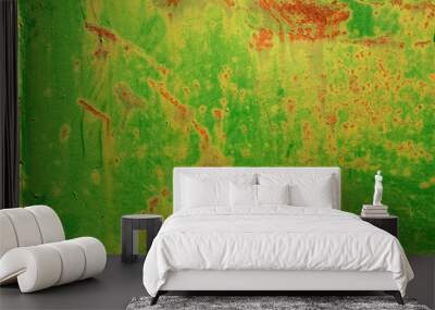 Bright green rust Wall mural