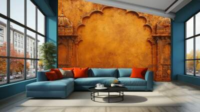 indian themed beautiful architectural background Wall mural