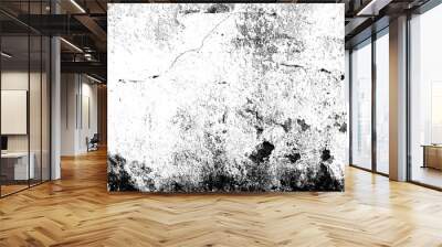 Black and white grunge Texture Background, Scratched, Vintage backdrop, Distress Overlay Texture For Design Wall mural