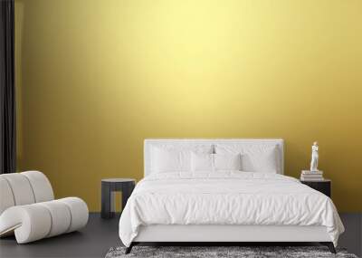 Gold gradient blurred background with soft glowing backdrop, background texture for design Wall mural