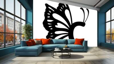 C Alphabet Butterfly abstract monogram Wall mural