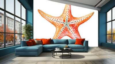 Starfish watercolor, sea animals Watercolor Painting. Wall mural