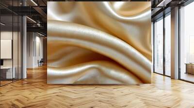   Close-up view of a silky smooth fabric pattern Wall mural