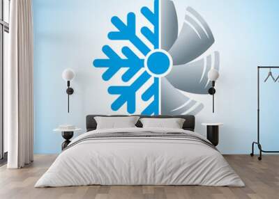 Air conditioner icon. flat design Wall mural