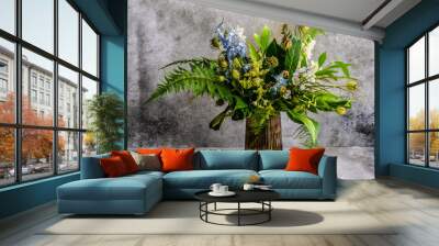 Summer flower composition Wall mural