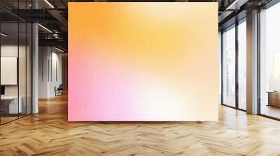 Bright yellow and pink gradient background texture Wall mural