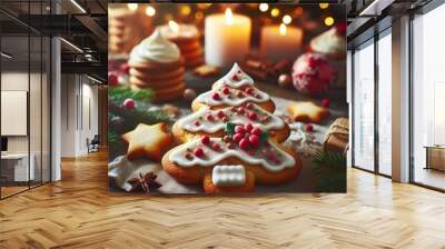 christmas cookies Wall mural