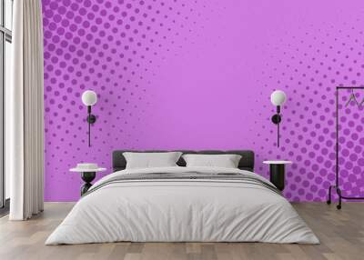 Comic book background. Halftone pattern in retro pop art style Wall mural