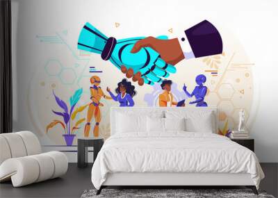 concept of partnership  Wall mural