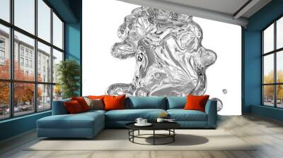 Crumbled foil shape. It can be used in web and print design Wall mural