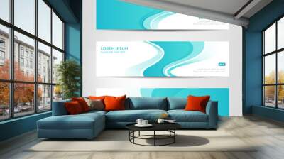 Abstract Banners - Water Waves Wall mural