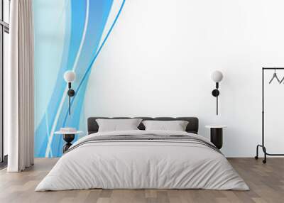 blue template Wall mural