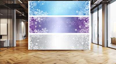 Winter Banners Wall mural