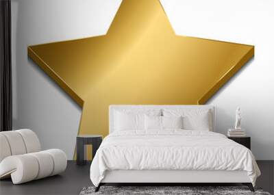 Golden star Wall mural