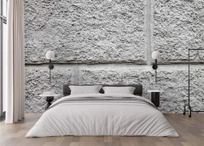 gray decorative plaster, imitation brick closeup Wall mural