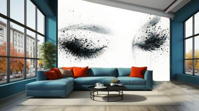 eye. makeup Wall mural