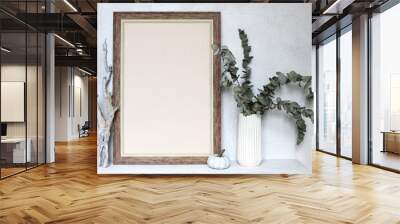 Brown empty frame Wall mural