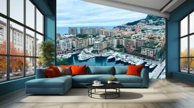 Monaco’s port Wall mural