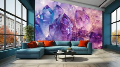 mystical abstract crystal texture background Wall mural