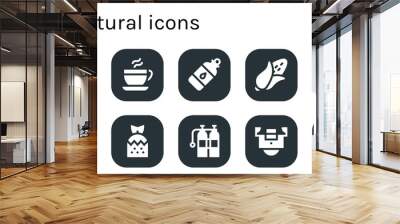 natural icon set Wall mural