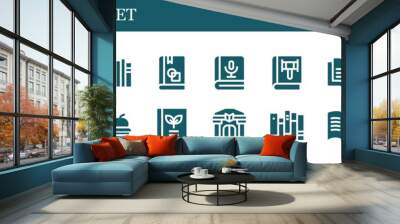 novel icon set Wall mural