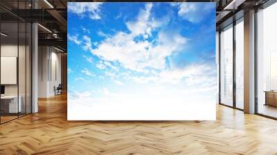 Blue sky background Wall mural