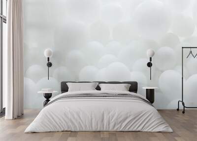 Background of white balloons Wall mural