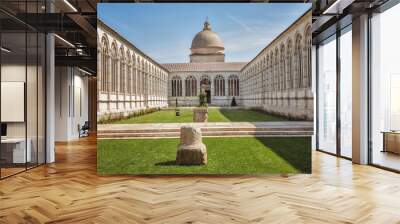 Campo Santo at the northern edge of the Pisa Cathedral Square, Italy Wall mural