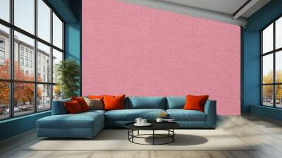 pink fabric texture for natural textile background Wall mural