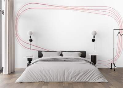 pink lines frame Wall mural