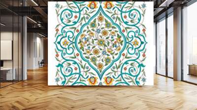 Element, arabesque for design template. Ornament in Eastern style. Wall mural