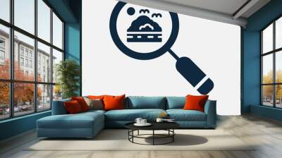 Sea search icon Wall mural