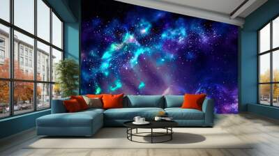 Space bright fantasy abstract background Wall mural