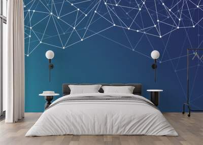 Technology connect background Wall mural