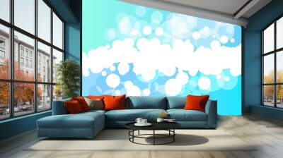 Bright green and light blue vector background Wall mural