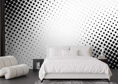 Vector comic book background. Halftone pattern in retro pop art style Wall mural