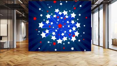 american starburst background Wall mural