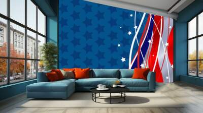 Patriotic Background Wall mural