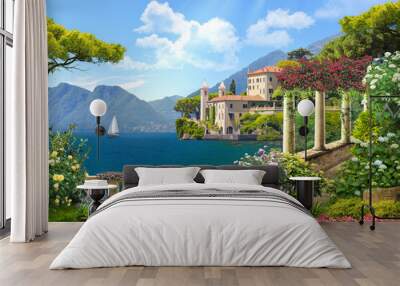 view of the old town of kotor in montenegro Wall mural