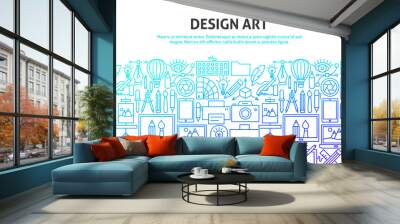 Design Art Concept Wall mural