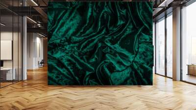 Green velvet fabric Wall mural