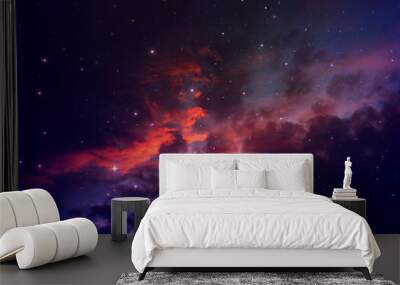 Starry Night Sky Scene Wall mural