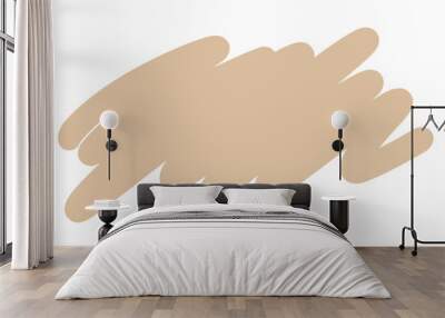 hand drawn scribble line brush nude color Wall mural