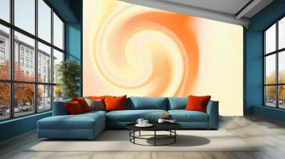 Abstract orange, yellow gradient with grain texture, swirl glowing background. Aesthetic preppy orange wallpaper with sand texture Vintage smooth noise backdrop for presentation product display Wall mural